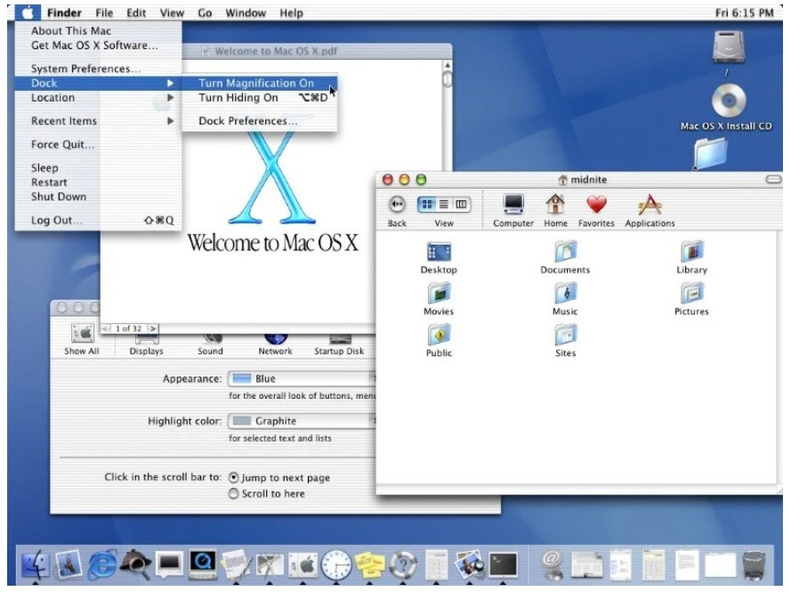 今天是 Mac OS X 系統發售 20 周年紀念日，蘋果自此走向輝煌