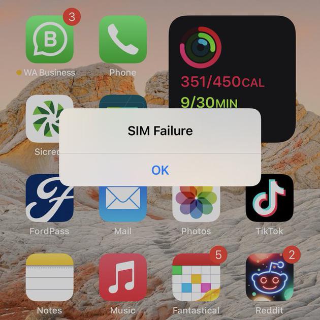 iOS 14.7 測試版出現 SIM 卡失效的問題