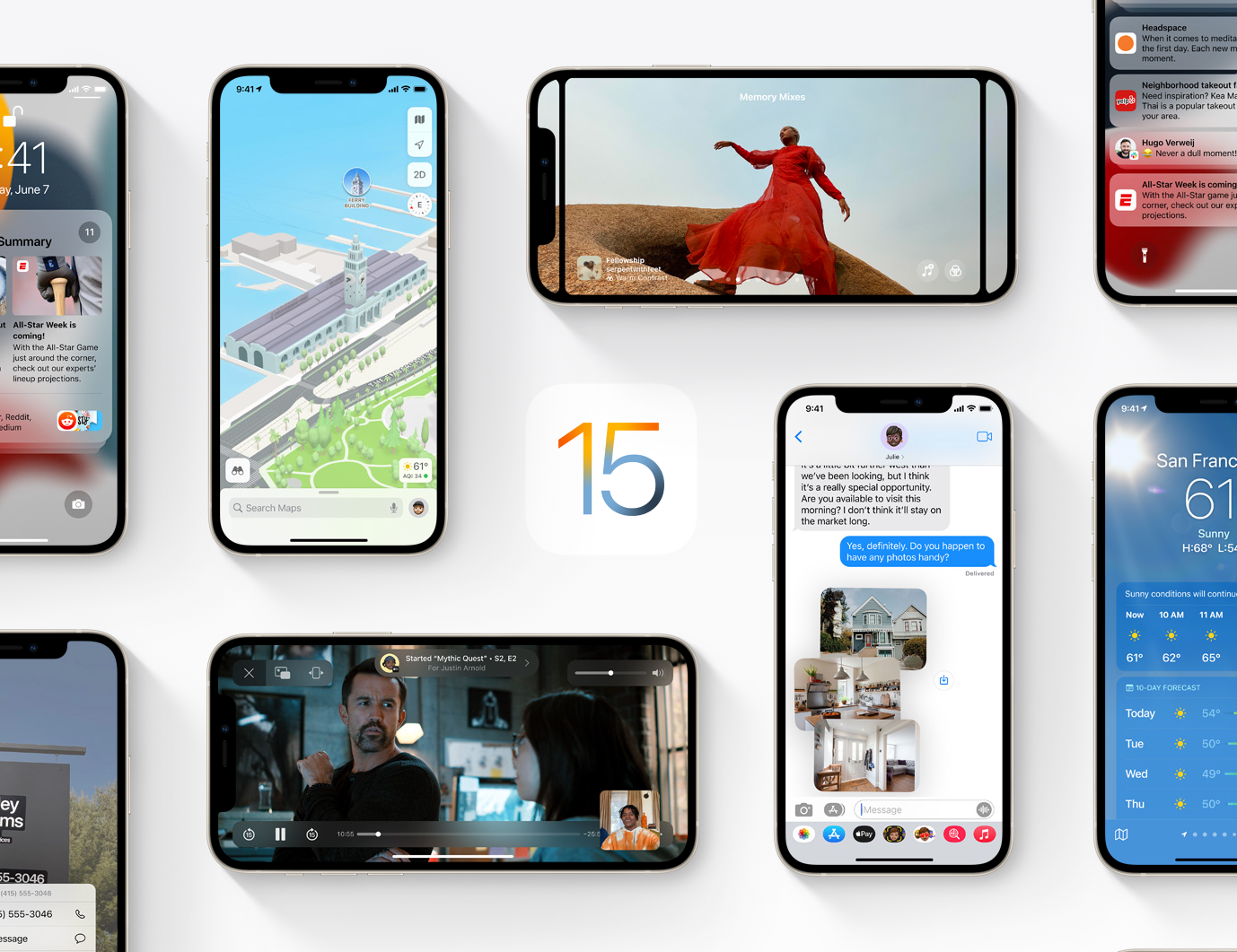 蘋果發布 iOS 15/iPadOS 15 首個測試版