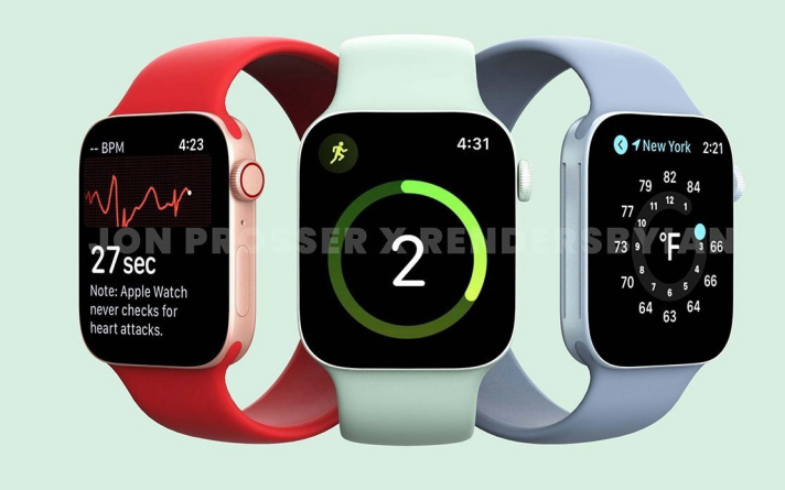 蘋果 Apple Watch Series 7 曝光：6 款型號，運行 watchOS 8，邊框更窄