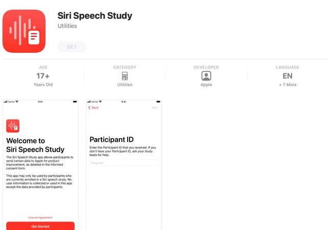 為改進 Siri，蘋果推出一款名為 Siri Speech Study 的應用