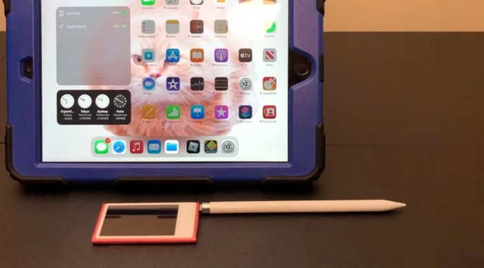 實測：iPod Nano 7 可以為 Apple Pencil 充電