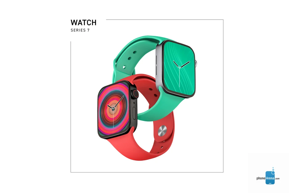 全新 Apple Watch Series 7 概念渲染欣賞