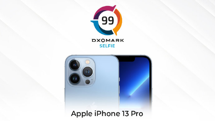 蘋果 iPhone 13 Pro DXOMARK 自拍相機評分公布：99 分