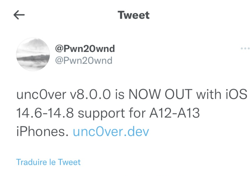 越獄工具 Unc0ver 8.0.0 發布：支持 iOS 14.6- iOS 14.8 系統