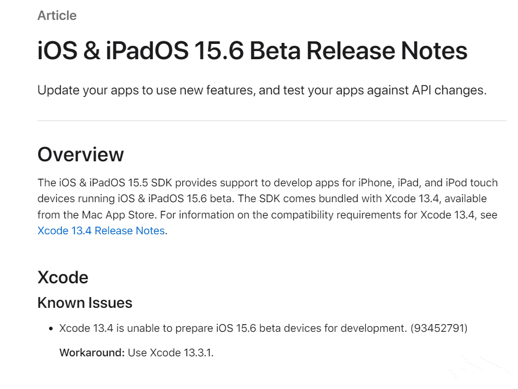 蘋果 iOS 15.6 開發者預覽版 Beta 發布