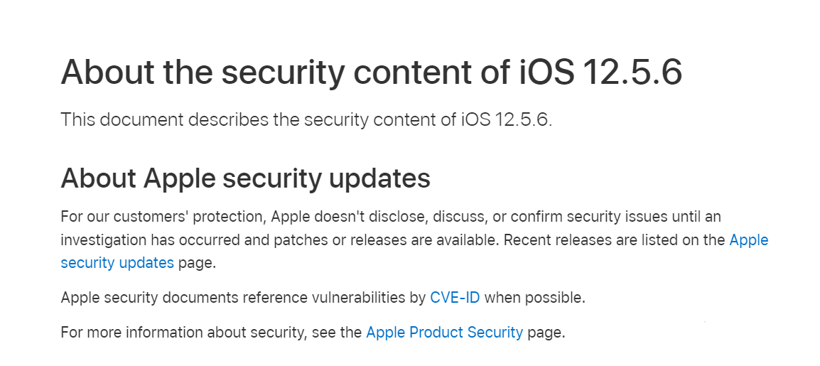 蘋果為老款 iPhone/iPad 發布 iOS 12.5.6 更新，修復嚴重漏洞