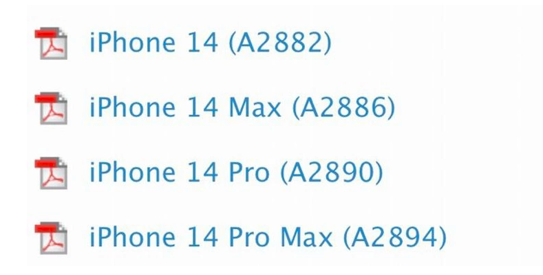 蘋果官網信息表明：iPhone 14 Plus 原本將被命名為“iPhone 14 Max”