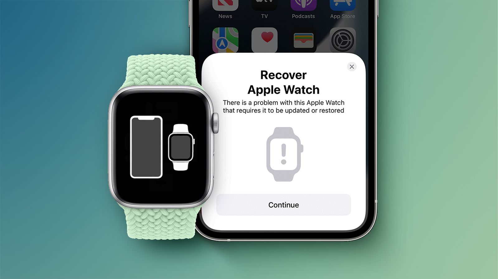 iOS15.4和watchOS8.5：允許手表使用附近的iPhone進行恢復