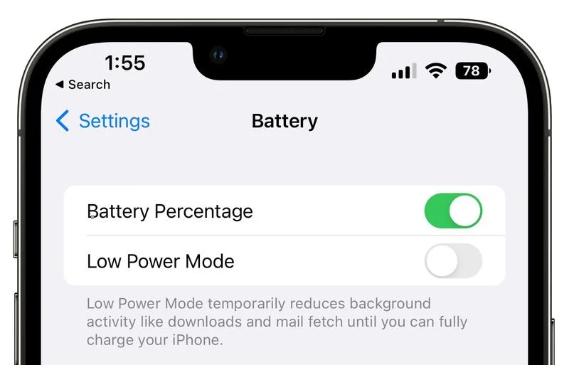 iOS16Beta5電池圖標支持電池百分比啦但有機型限制