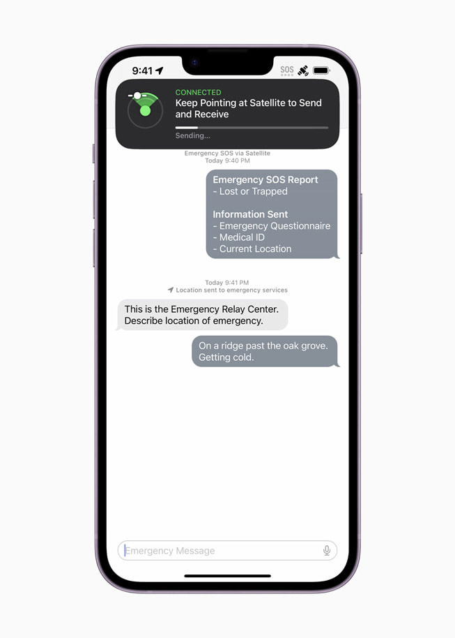 蘋果 iPhone 14 系列衛星 SOS 緊急求救服務正式上線