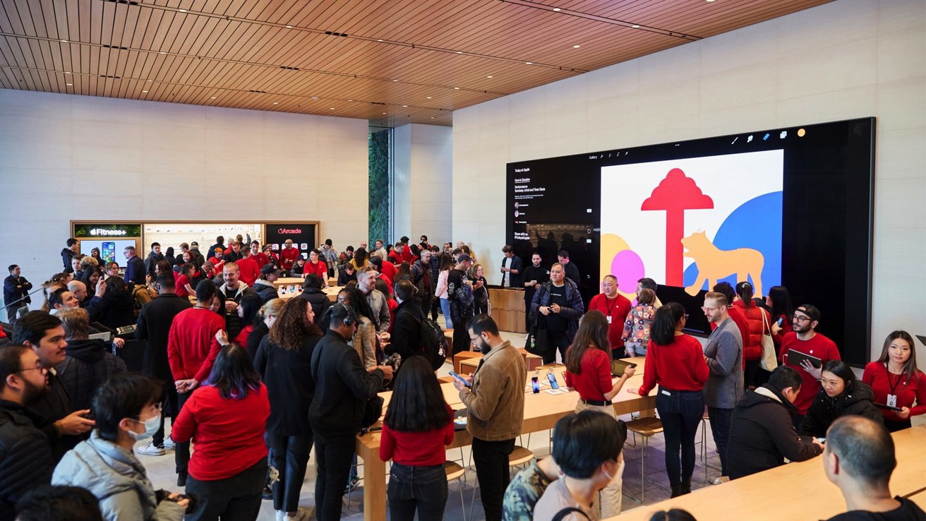 位於加拿大溫哥華的蘋果 Apple Store 太平洋中心旗艦店開業